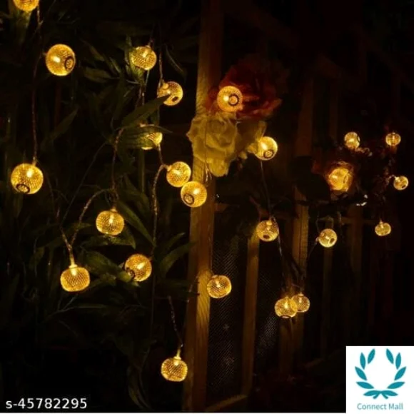 Mesh Ball Decorative String Light / 125 INCH Moroccan Hanging lights Decor for Home / Party